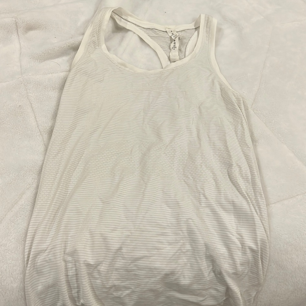 LULULEMON SIZE 4 SWIFTLY TECH TANK WHITE